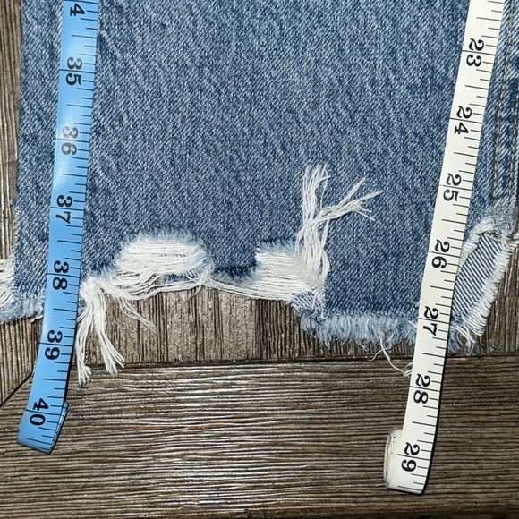 We The Free Tapered Baggy High Rise Boyfriend Jeans Mid Century Blue - Picture 9 of 9